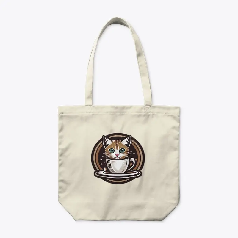 Cute Cat Tees for Caffeine-Lovers