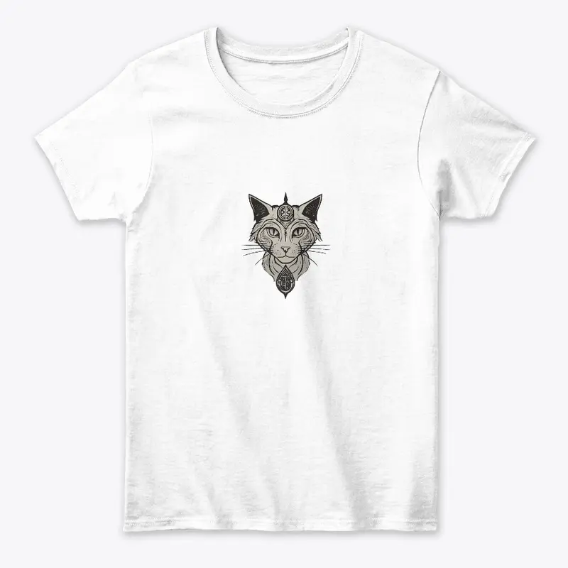 Mystical Cat Symbols Tee